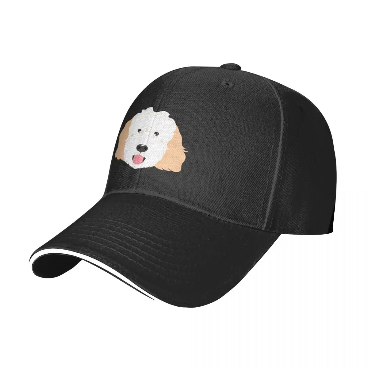 LOVE White Cream Goldendoodle Dog Baseball Cap Thermal Visor Wild Ball Hat Icon Hip Hop Man Women's