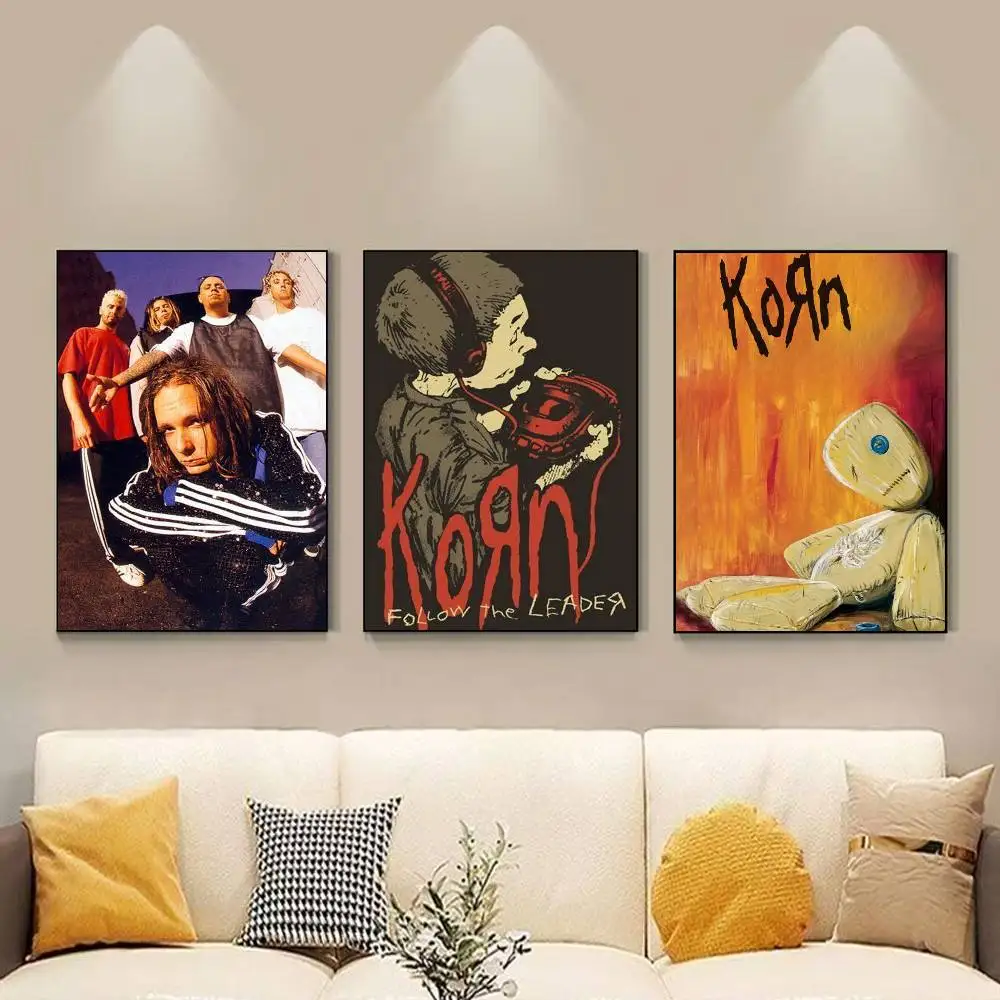 Band K-Korn Poster HD Self Adhesive Waterproof Wall Art Ideal for Home Office Dorm Gift