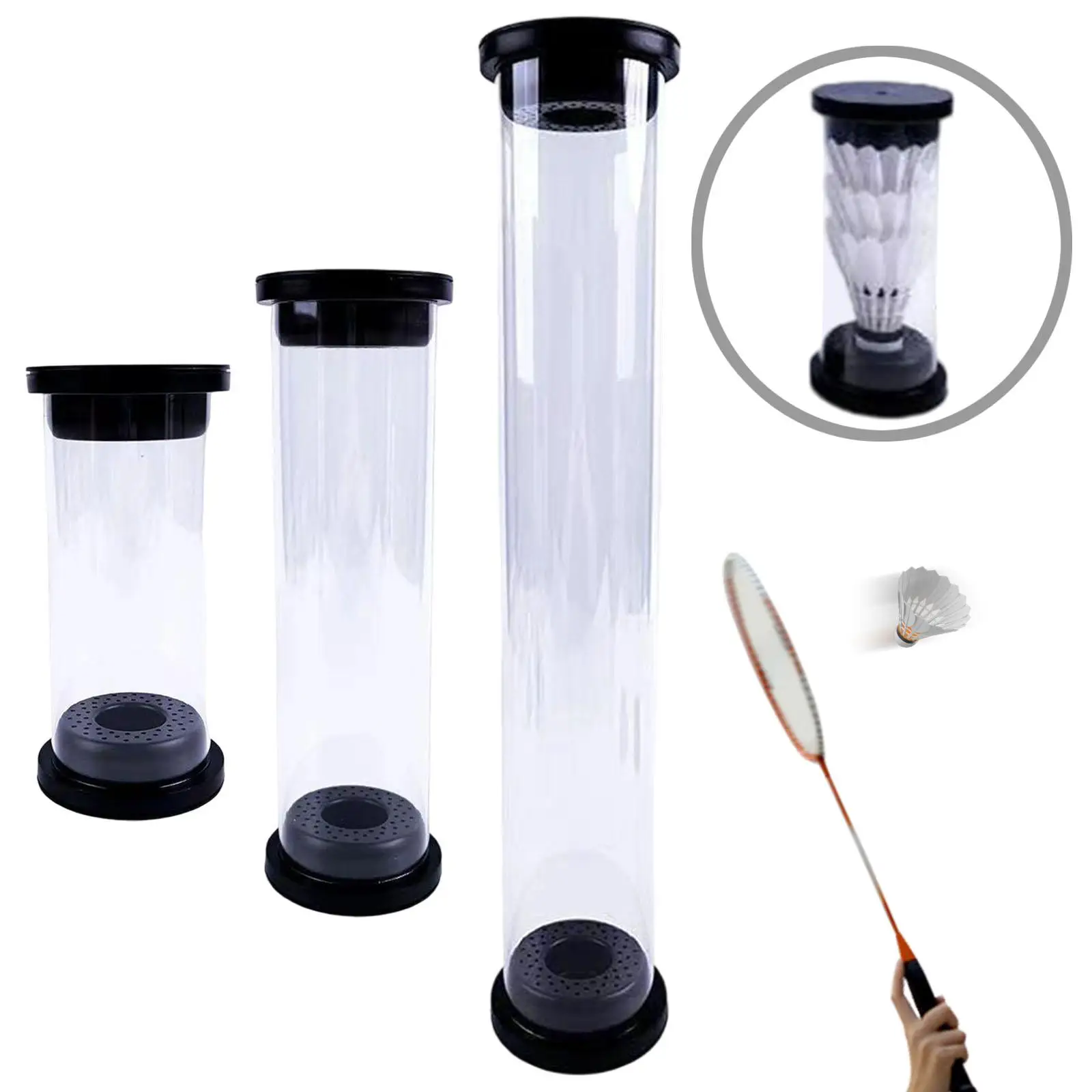 

Трубка для хранения бадминтона Ведро для снаряжения для бадминтона для занятий во дворе