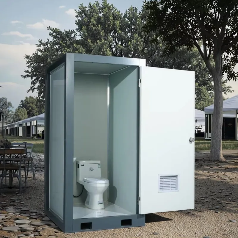 Luxury Mobile Toilet Restroom Cabin Single Room for Events Worksites Public Parks Camping RV Areas VIP Outdoor Use