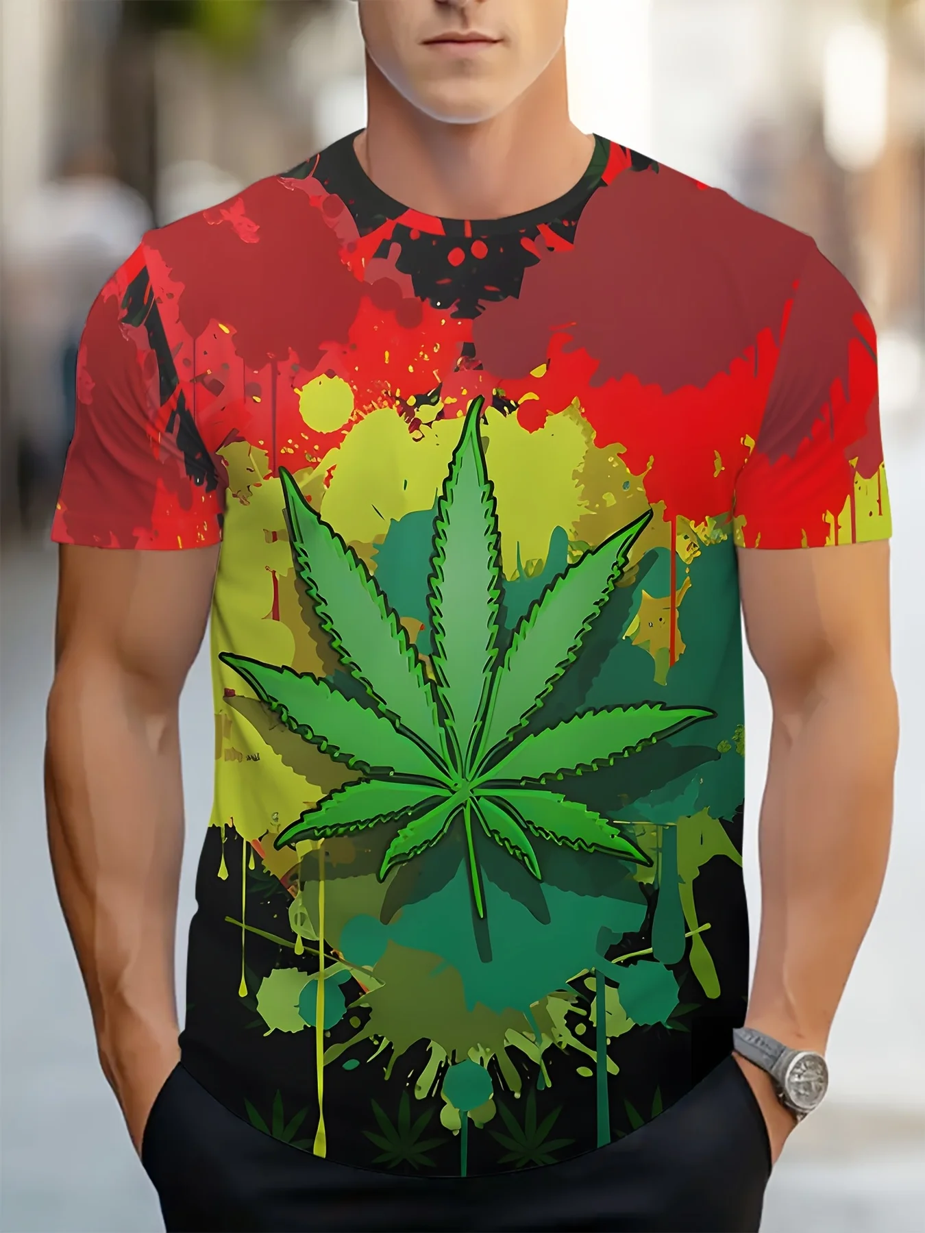 

Summer men's short sleeve t sleeve good looking fashion top men