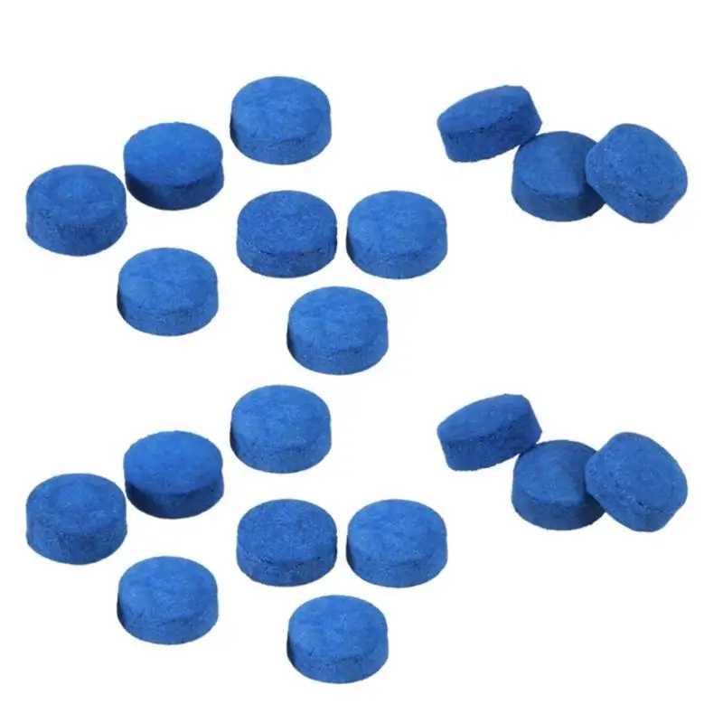 652F 20 قطعة من نصائح البلياردو جديلة السنوكر لمستلزمات البلياردو جديلة #2