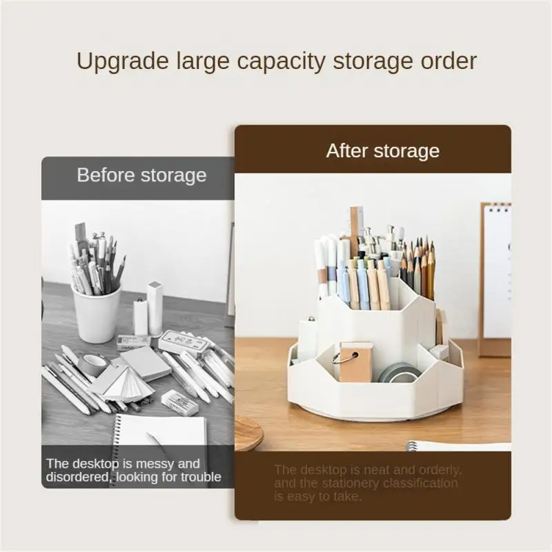 حامل قلم ترقية صندوق تخزين الدورية الفاخرة طالب البلاستيك الدورية صندوق تخزين القرطاسية سطح المكتب سعة كبيرة