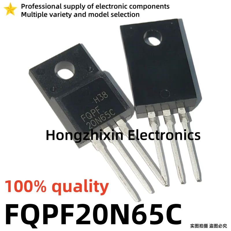 10PCS NEW 100% quality FQPF20N65C FQPF20N65 20N65C TO-220F MOS field-effect transistor