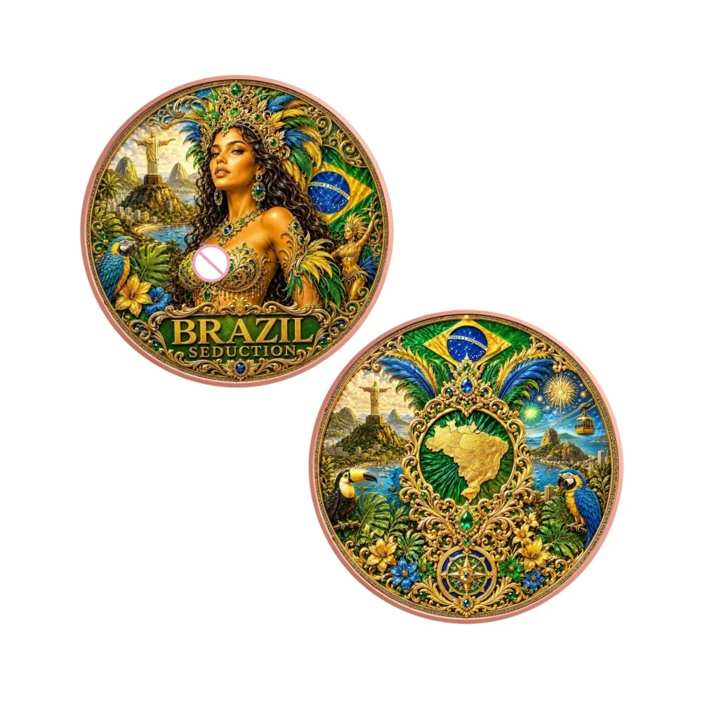 1 Unze .999 Kupferbarren 36 Arten Nationale Länder-Schönheiten 4 Jahreszeiten Dame Bunt Bemalte Sammlermünze Souvenir Geschenk Heimdekoration