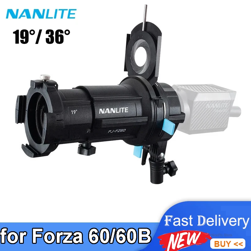 

Nanlite PJ-FZ60 19 36 Spotlight Mount Lighting Modifiers Projection Mount for Nanlite Forza 60 60B Video Light Accessories