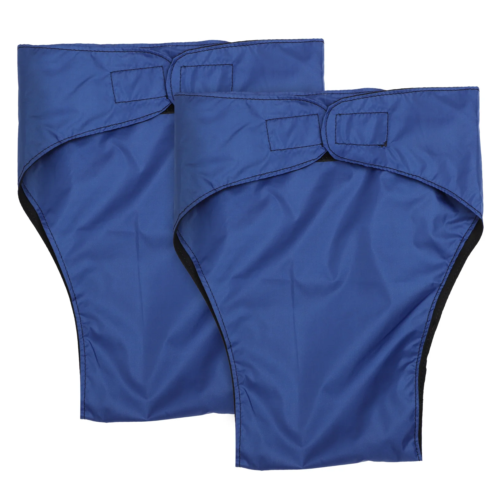 2개입 방수 성인용 기저귀 조절 가능한 재사용 가능한 천 기저귀 노인 요실금 방수 세탁 가능한 위생 팬츠 블루