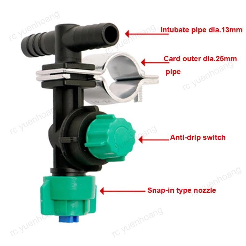 1 pz ugello spruzzatore per la protezione delle piante agricole Anti-goccia ad alta pressione a risparmio idrico macchina agricola testa