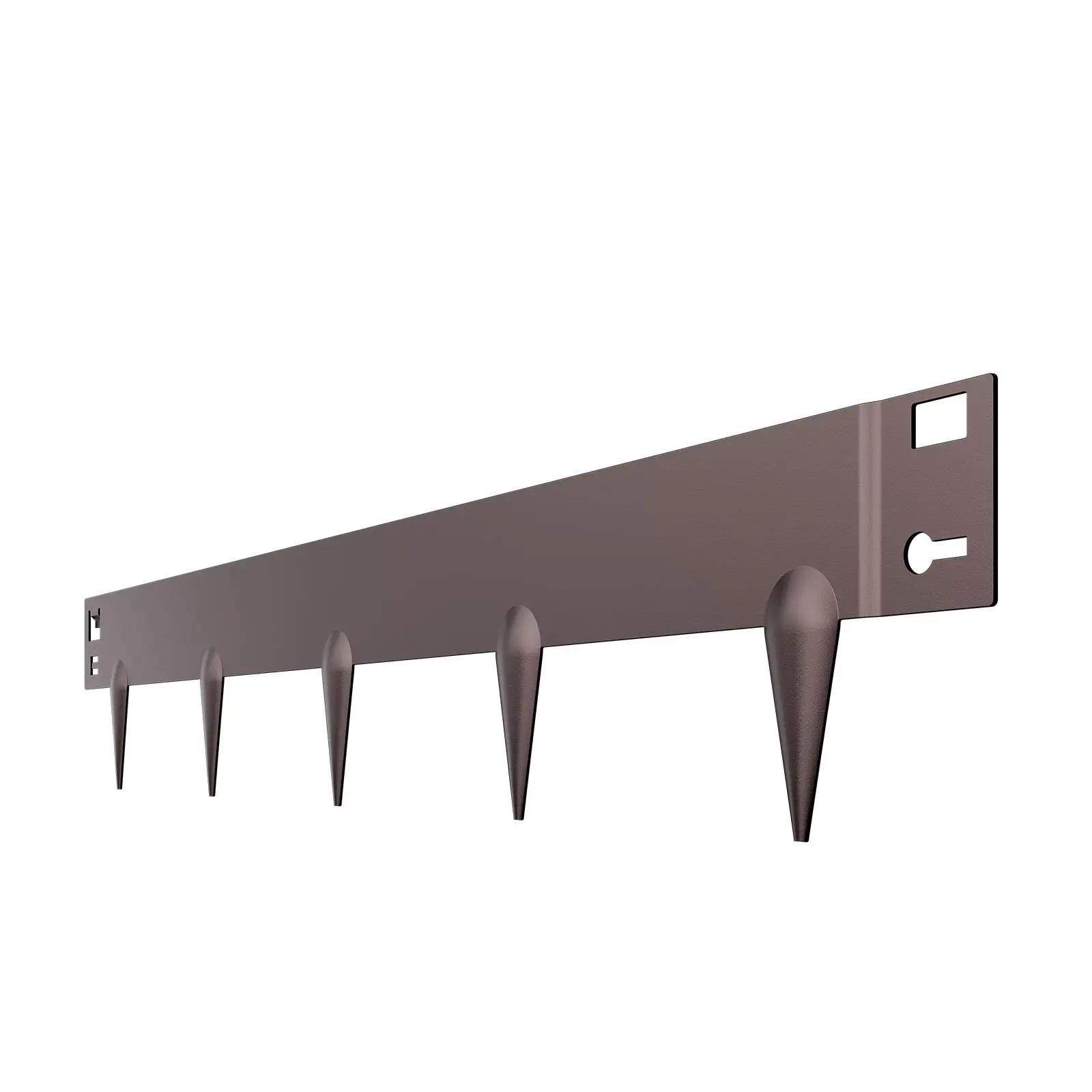 5 Pack 39 x 3 Inch Rust Resistant Steel Landscape Edging Bendable Garden Border Heavy Duty Lawn Edge Divider for Flower Beds Yards Pathways Easy Installation Brown