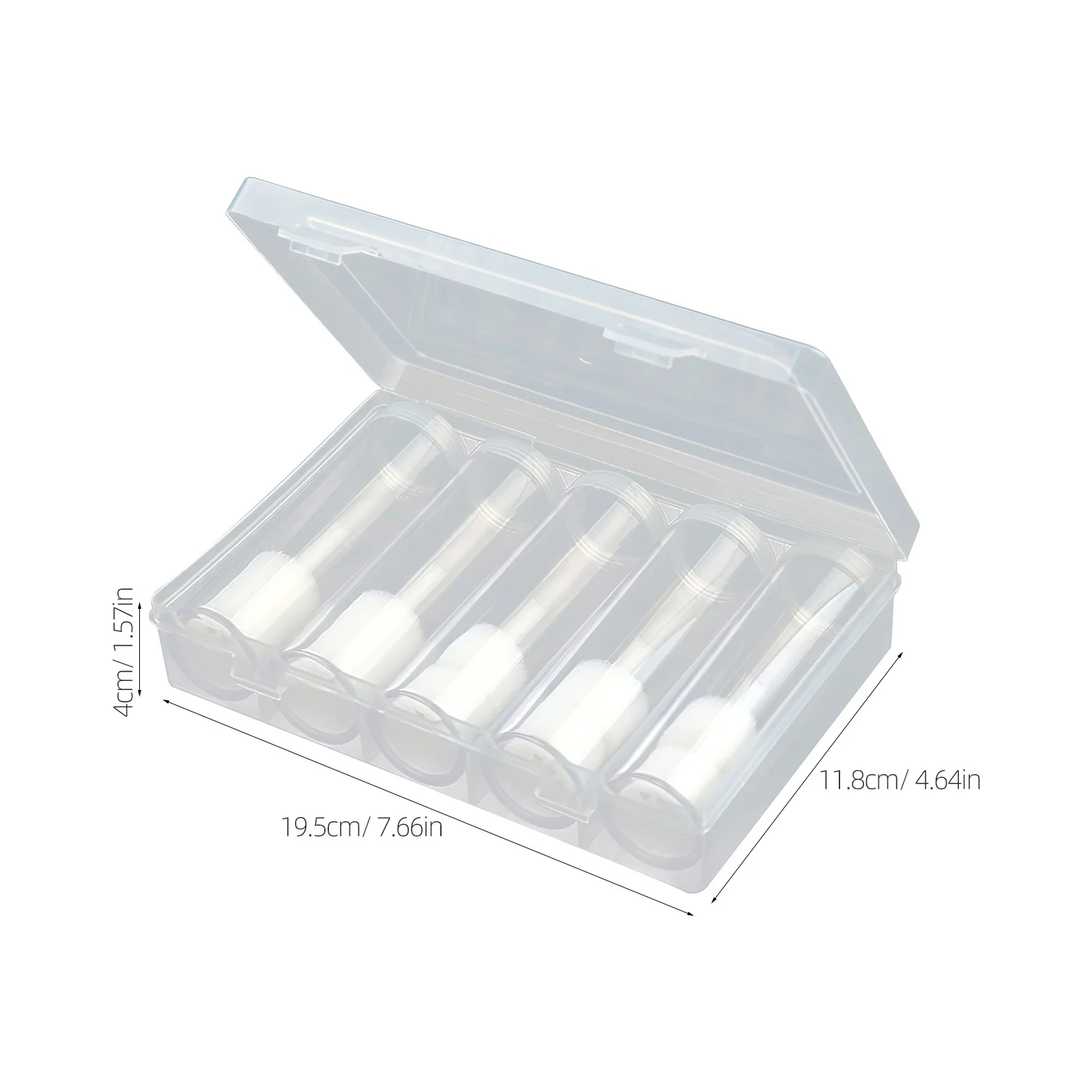 Soportes de tubos de almacenamiento de monedas Premium, 6 uds., 5 tubos, 1 caja, organizadores transparentes para coleccionistas, protección de exhibición