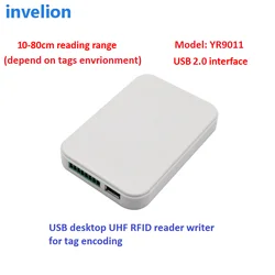 free shipping 865~868Mhz 902-928MHZ usb reader writer uhf rfid for personal access control system touch reading with sample card