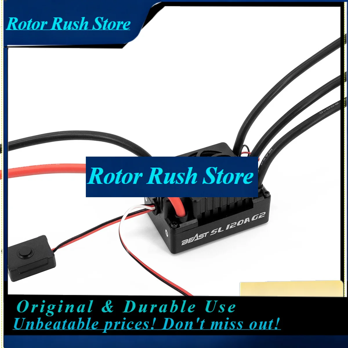 RoRuSZTW Beast G2 SL 120A ESC 2-4S Built-in 6A/3A BEC 3660 3000KV/3500KV/4000KV Brushless Motor Waterproof Combo For 1/10 SCT RC