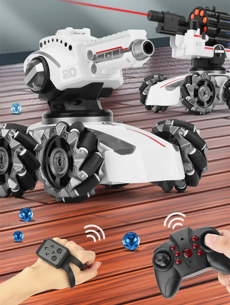 Télécommande à induction par gravité sonore LED, jouet à quatre roues, balle molle, modèle de voiture de collection pour garçon, cadeau pour enfant, précieux, 3 en 1