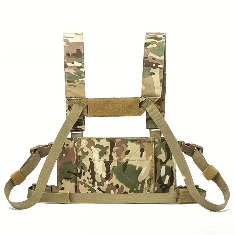 D3 Tactical Chest Rig Vest Molle Multi Pocket Lightweight Chest Harness Outdoor CS Wargame Hunting Adjustable Tactical Vest