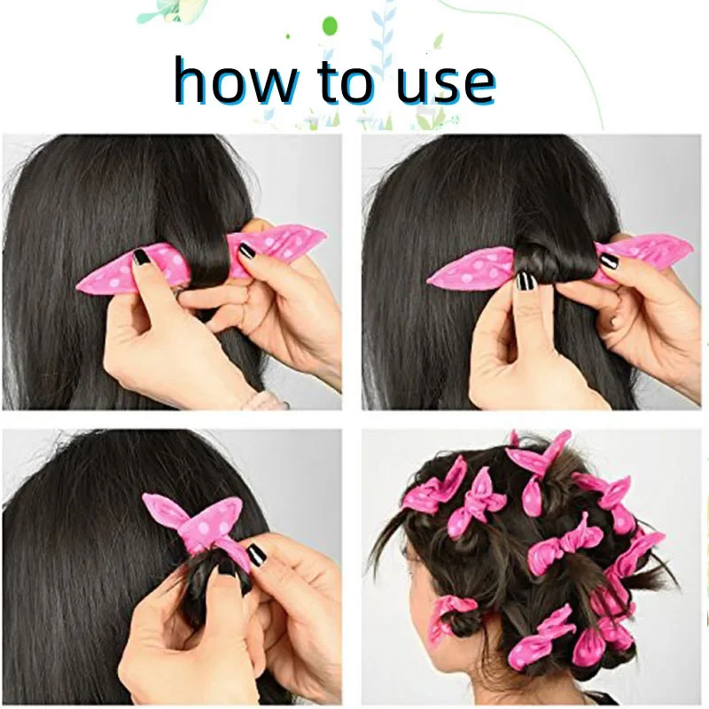 10 teile/los Locken wickler weiche Schlaf kissen rollen setzen besten flexiblen Schaum und Schwamm magische Haarpflege DIY Haarstyling-Werkzeuge