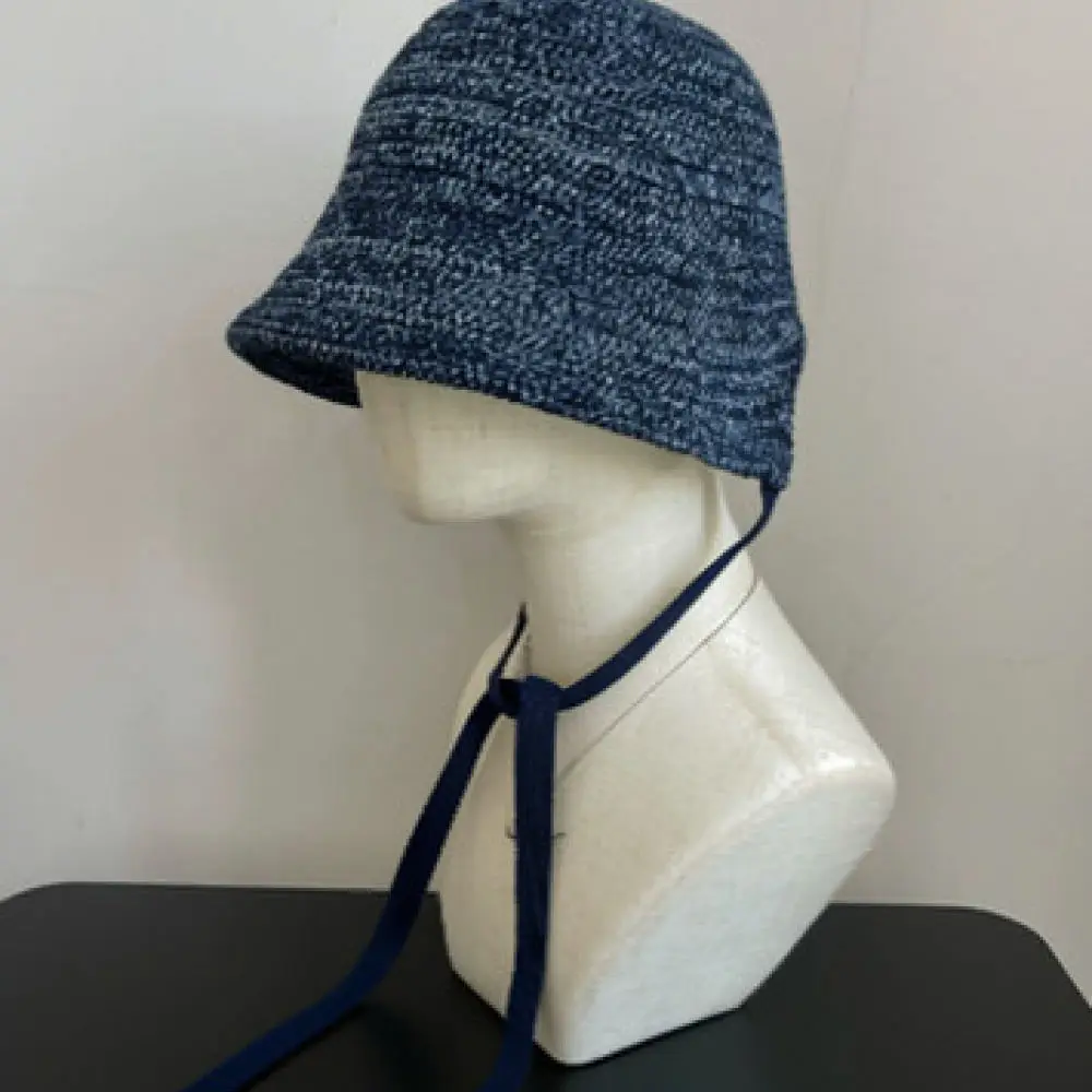 Women Summer Bucket Hat Retro Tie Up Sunshade Cap Foldable Cotton Fisherman Hat Elegant Casual Beach Vacation Headwear