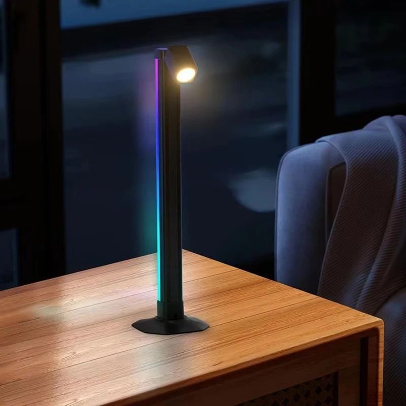 ABKJ-Dimmable Desk Lamp - Stepless Dimming, Eye-Caring Ambient Light, Adjustable Rotation For Reading And Study