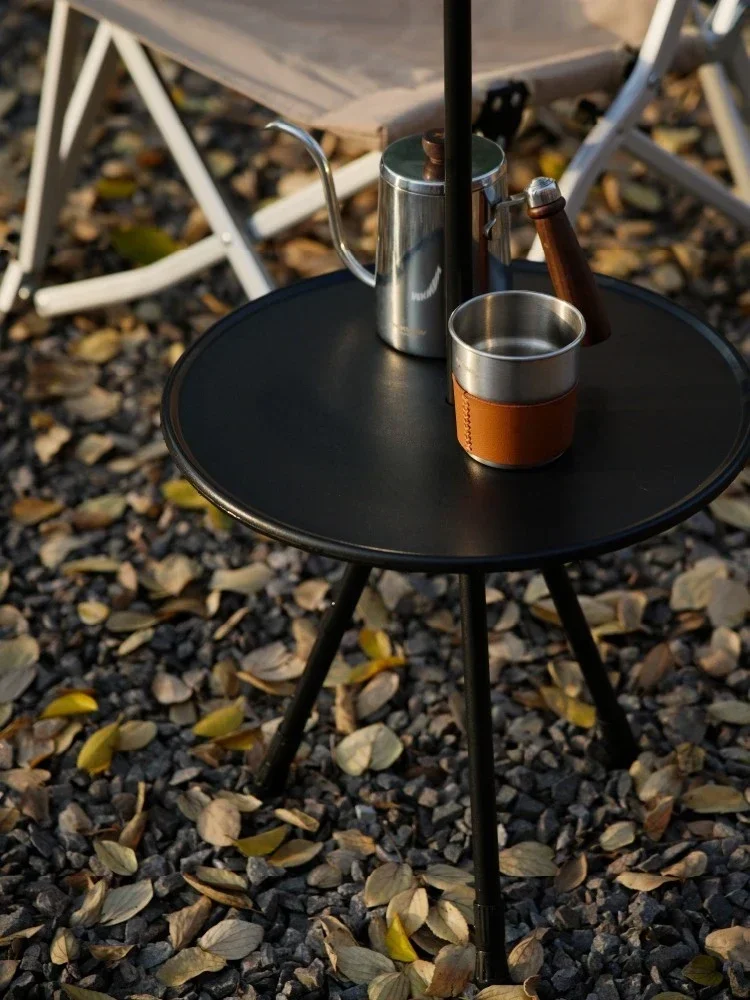 Горячие продажиross-borderA Полный набор уличного небольшого круглого стола, складной и подъемный портативный светильник, чайный столик, пикник, Ca