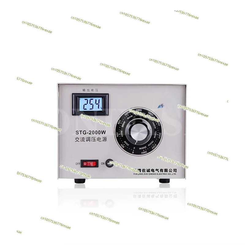 

Adjustable 2000W Contact Type 220V Single-phase Single-phase Voltage Regulator STG-2KW AC Voltage Regulating Power Supply 0-300V