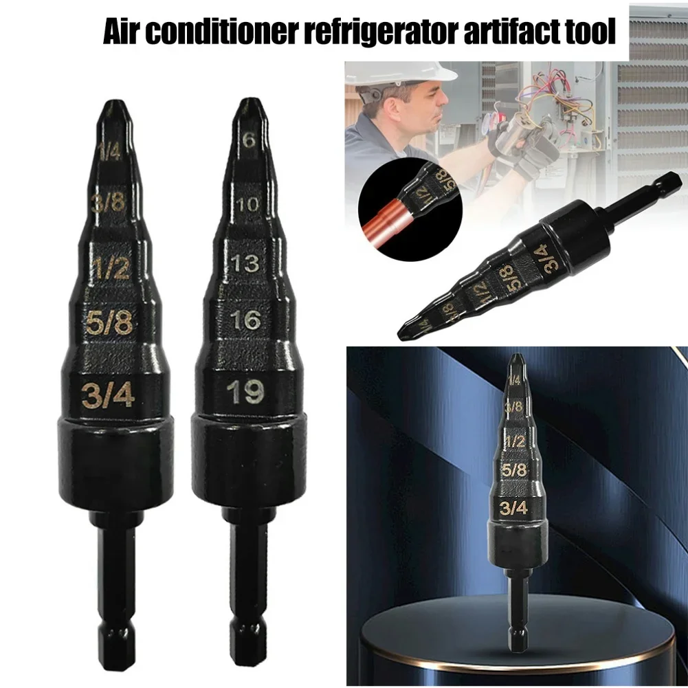 5 In 1 Air Conditioner Copper Pipe Expander with 1/4 3/8 1/2 5/8 3/4 7/8inch Bits Set Swage Tube Expander HVAC Repair Tool