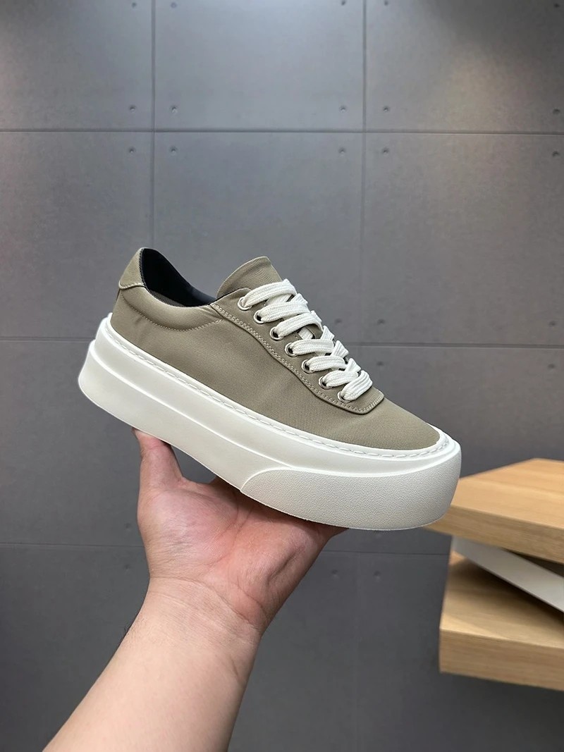 

Men's Summer Casual Canvas Shoes Breathable Ice Silk Anti-slip Thick Bottom Heightening Simple Canvas Trendy Shoes