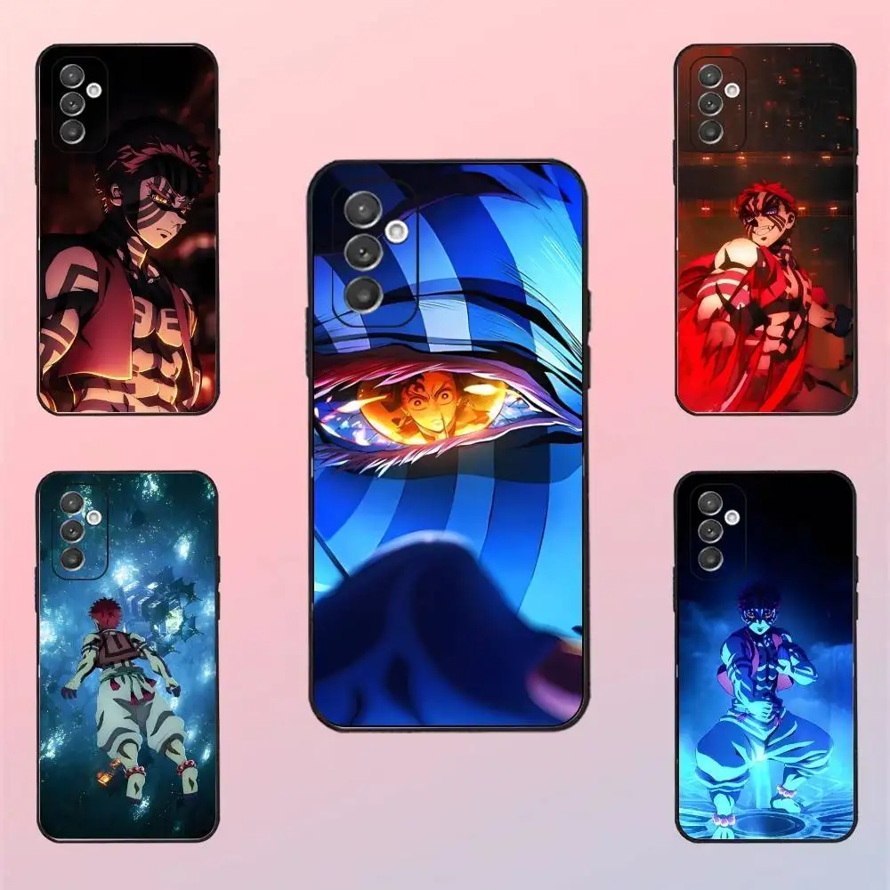 

Akaza Demon Slayer Phone Case For Samsung S 25,24,23,22,30,21,10,9,Ultra,Plus,Lite,FE,4,5 G Black Soft Case