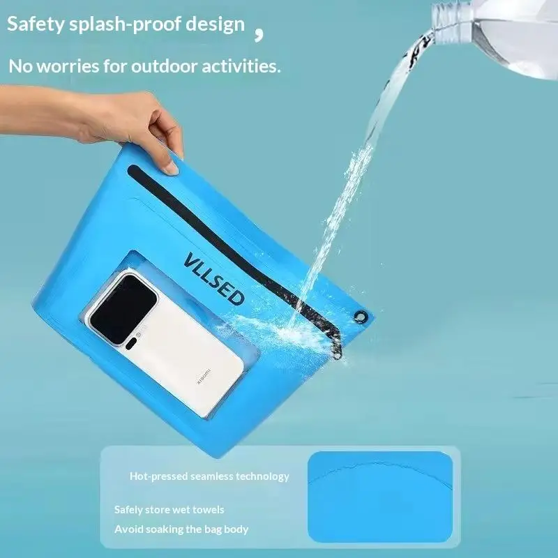 SUSU 1PC Dry Bag Touch Screen Waterproof Bags Shoulder Pack Mobile Phone Bags Drifting Rafting Surfing Outdoor Sports Bags