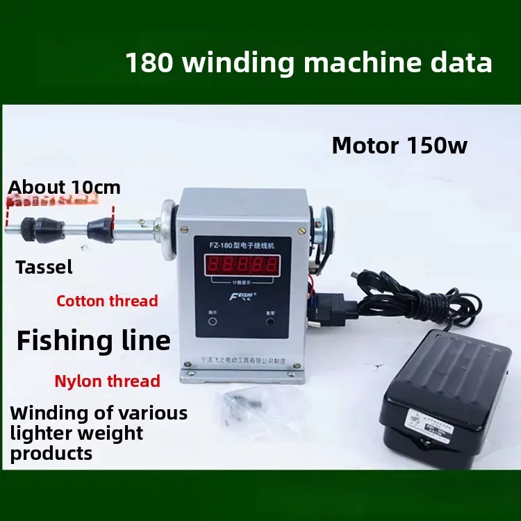 Electric Coil Winding Machine with Electronic Counter – Motorized Wire Winder for Tassel & Fringe Craft
