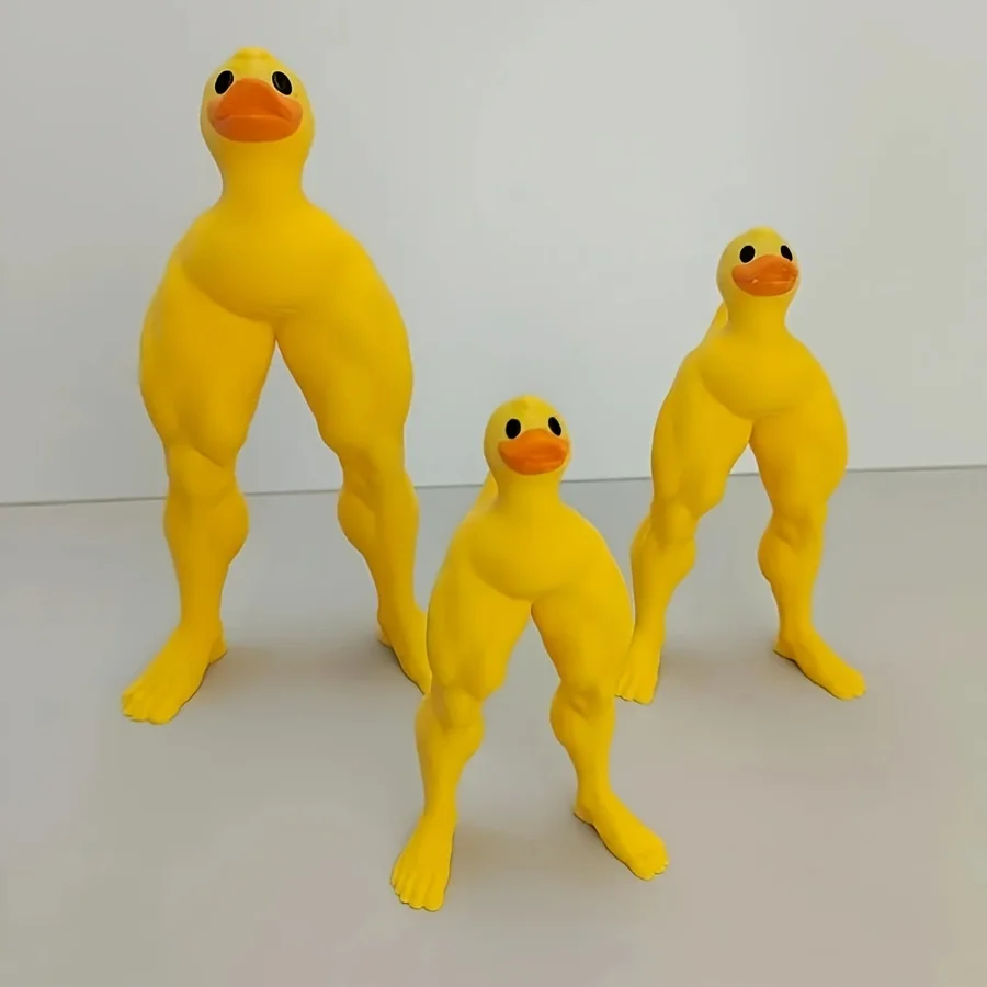 قطعة واحدة من بطة الأرجل العضلية، وزخارف سطح المكتب الإبداعية جدًا، وديكور وحدة التحكم المركزية للسيارة، وما إلى ذلك. اكسسوارات ديكور السيارات #1