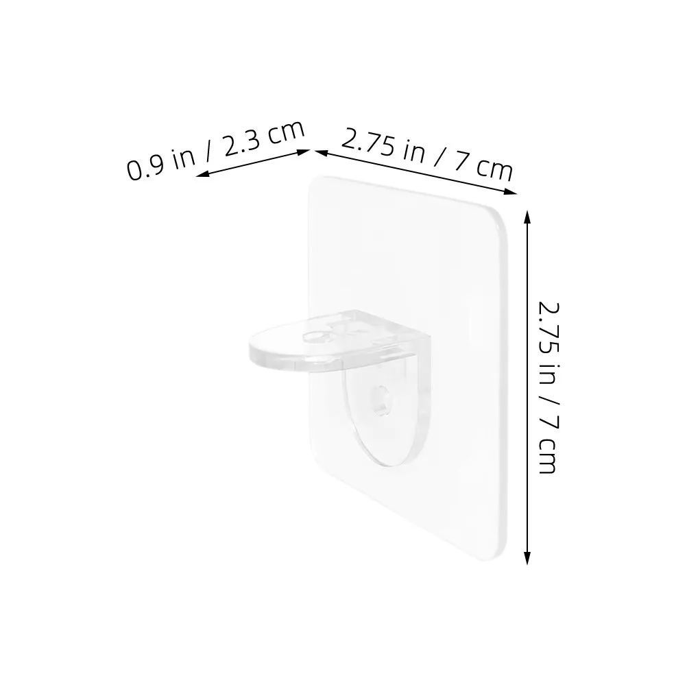 24Pcs Adjustable Shelf Support Pegs Cabinet Pins Plastic Clips No Drill Waterproof Shelf Holders for Kitchen Wardrobe Closet view 3