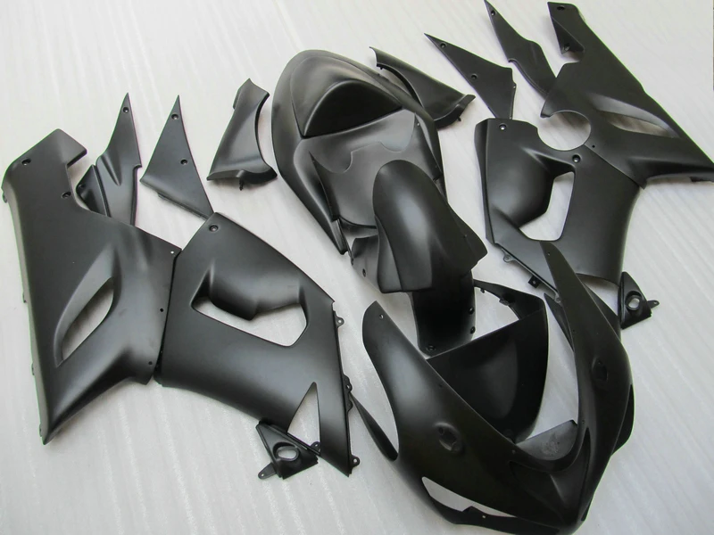 Motorcycle fairing kit for Kawasaki ninja ZX6R 05 06 matte black fairings hull ZX6R 2005 2006 TP02