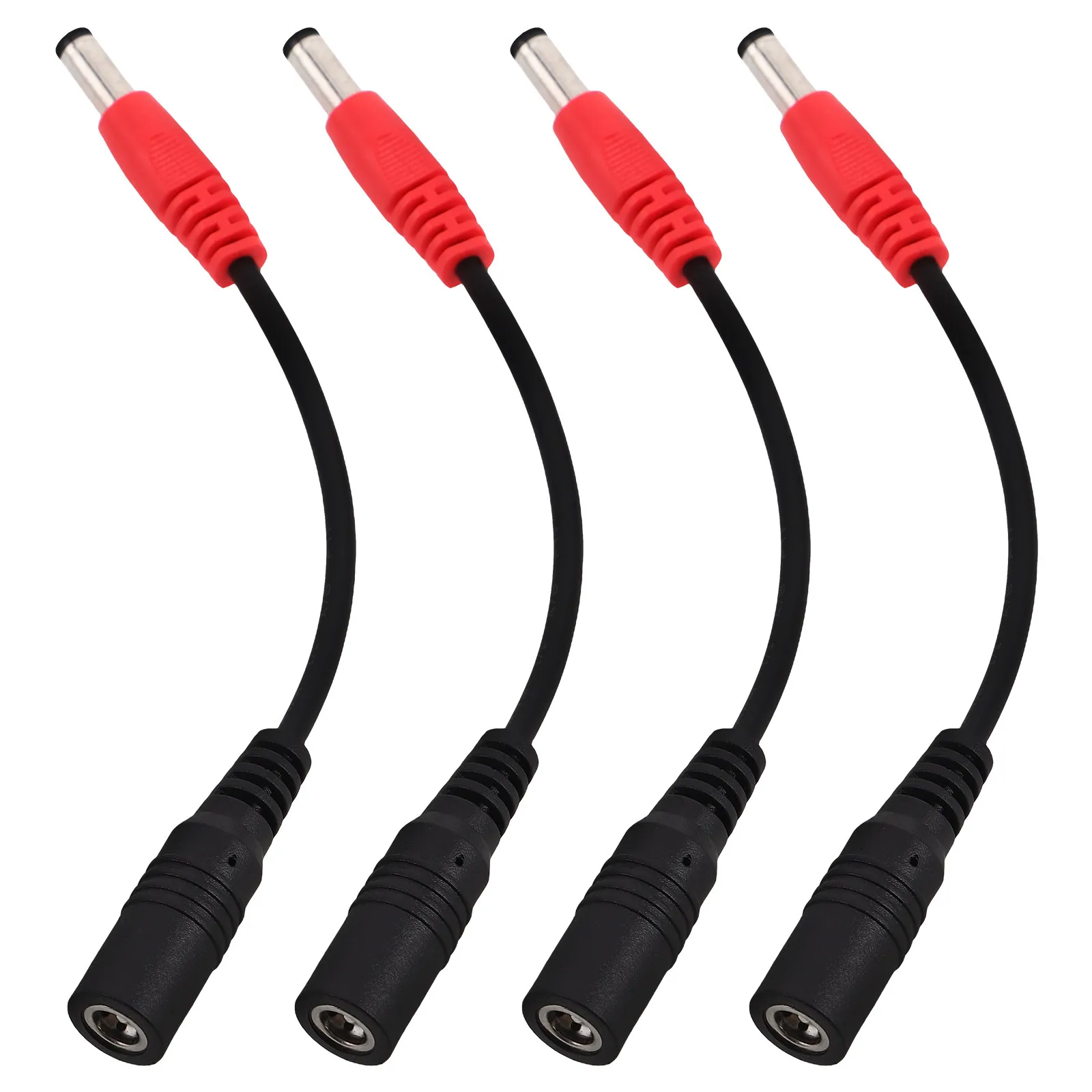 4Pcs Guitar Pedal Polarity Converter Cable Reverse Polarity Power Cord for Effects Pedal Power Supply Stable Tone Transmission
