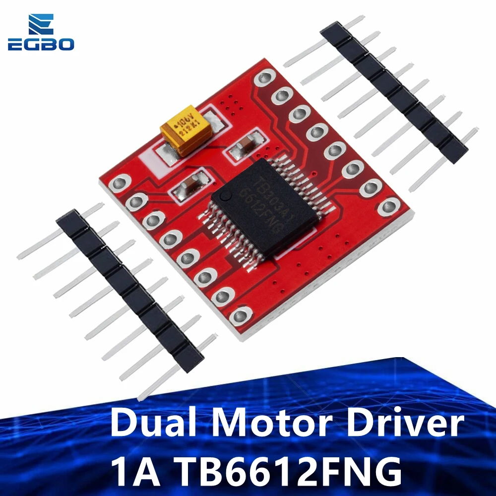 EGBO TB6612 Dual Motor Driver 1A TB6612FNG Microcontroller Better than L298N for Arduino