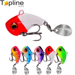 Topline Tackle Fishing Lure Tail Spinner Mini Metal ViB Wobbler Baits 6g 10g 15g 21g 28g Spoon Baits Jig Spinner Fishing Tackle