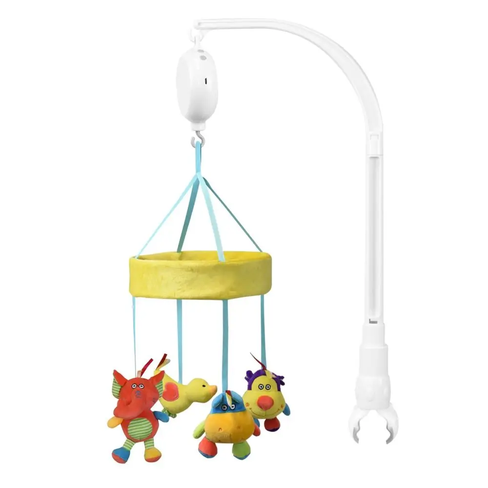 Support de berceau rotatif, support de téléphone portable, cloche de lit, Clip suspendu, équipement de bricolage blanc, support de bras hochet, lit de bébé