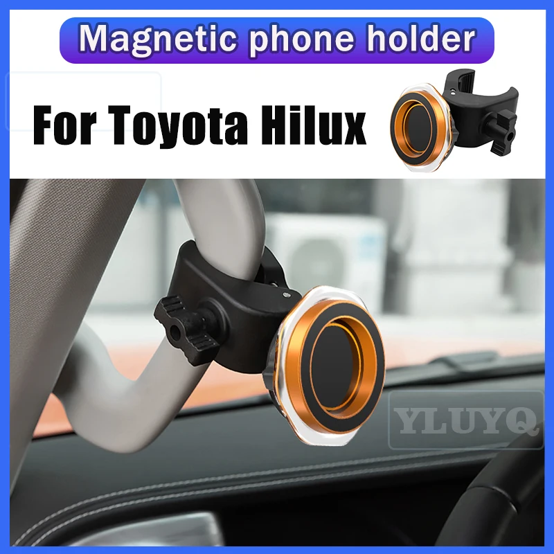 

For Toyota Hilux Car Phone Holder Magnetic Gravity Phone Navigation Mount Cup Holder 360° Adjustable Car Interior Accessory