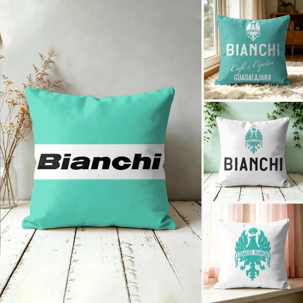 Роскошная декоративная наволочка с логотипом B-Bianchi, квадратная, 40x40 см, для дивана, спальни, гостиной, домашнего декора.