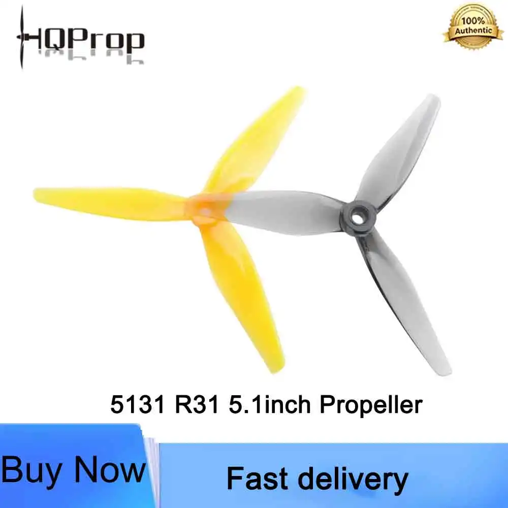 HQProp 5131 R31 5.1inch 3.1Pitch PC 5mm 13.3mm Hub Diameter 6.3mm Hub Thickness FPV Racing Propeller For FPV Drone Accessories