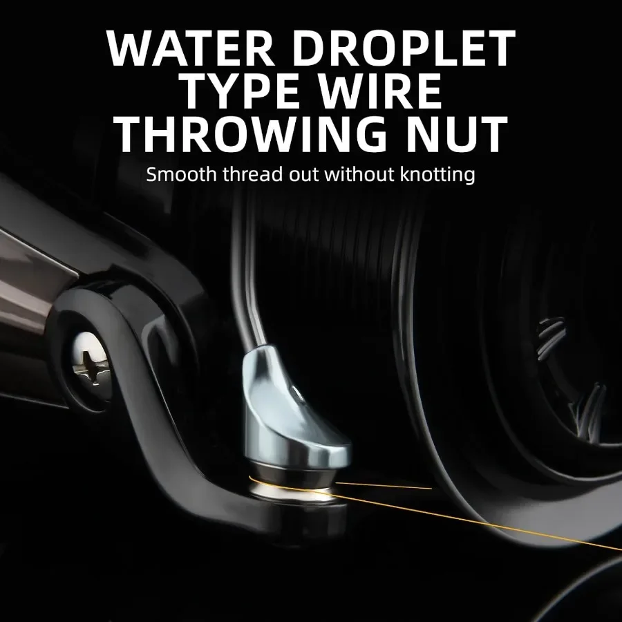 بكرة صيد دوارة كبيرة 8000 10000 12000 مع قوة سحب 20 كجم للمياه المالحة في الشاطئ والخارج لصيد الأسماك BacklashFr #5