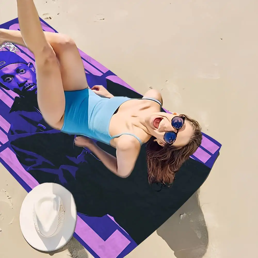 Popular Singer Rapper K-Kendrick Lamar Big Microfiber Beach Towels Quick Dry Towel Sand Beach Towels Pool Towel For Travel Swim