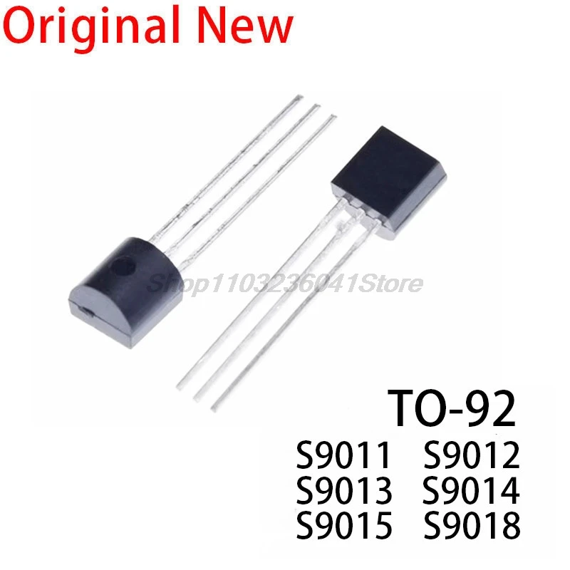 Chip Original y nuevo de 100 piezas, S9011, S9012, S9013, S9014, S9015, S9018, NPN/PNP to-92, TO92, inserte el triodo directamente