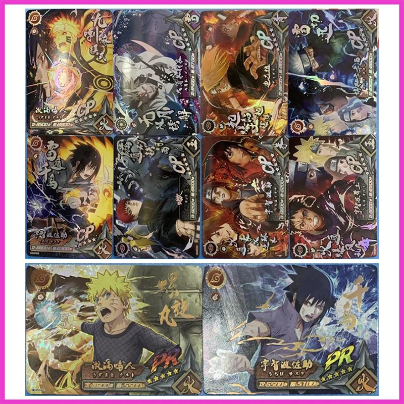 Anime NARUTO Rare CP PR UR Refraction Foil Sasori Deidara Hatake Kakashi Gaara Toys for boys Collectible Cards Birthday Present