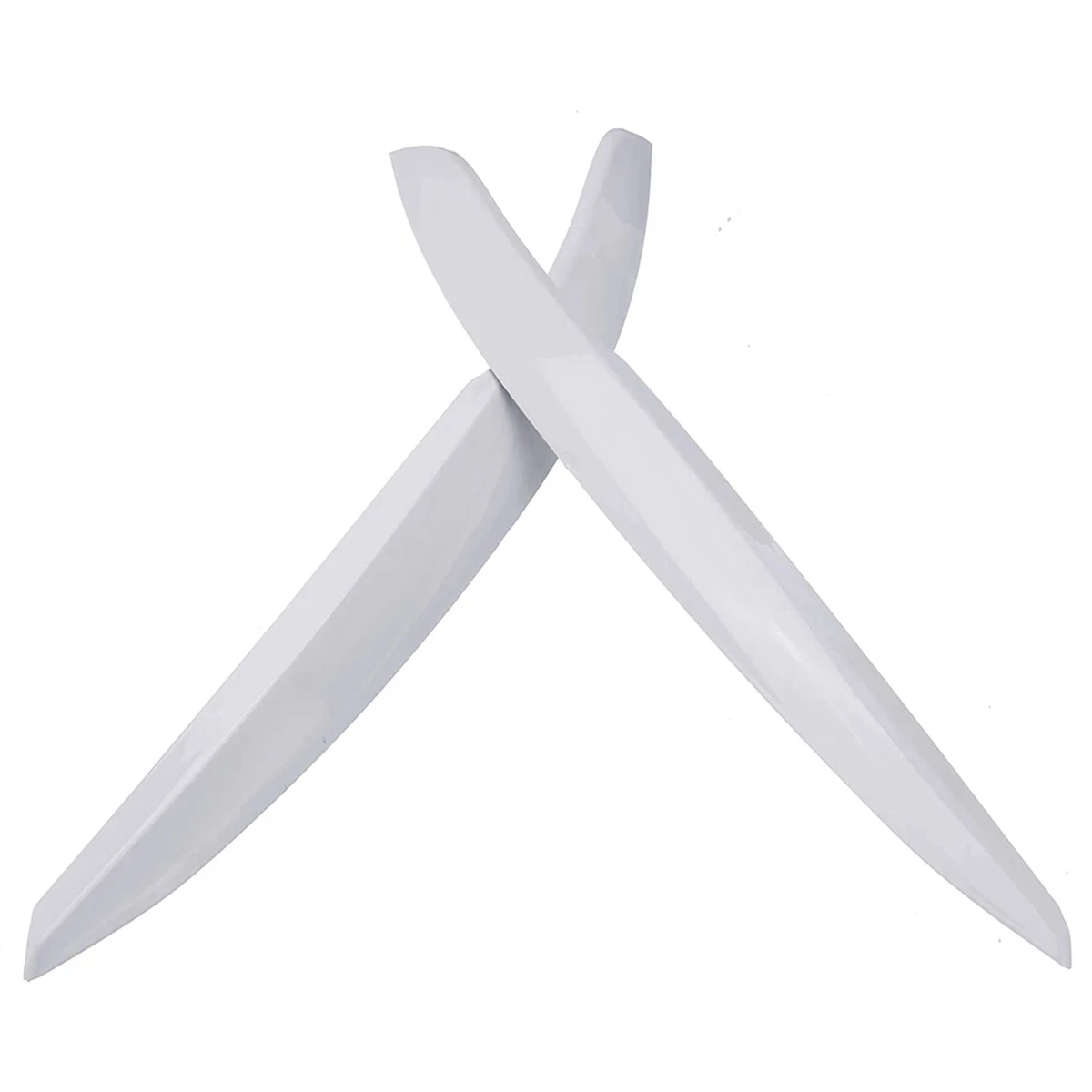 자동차 헤드라이트 눈썹 ABS 트림 스티커 커버, 폴로 MK5 2011 2018 액세서리, 자동차 스타일링 화이트, 1 쌍