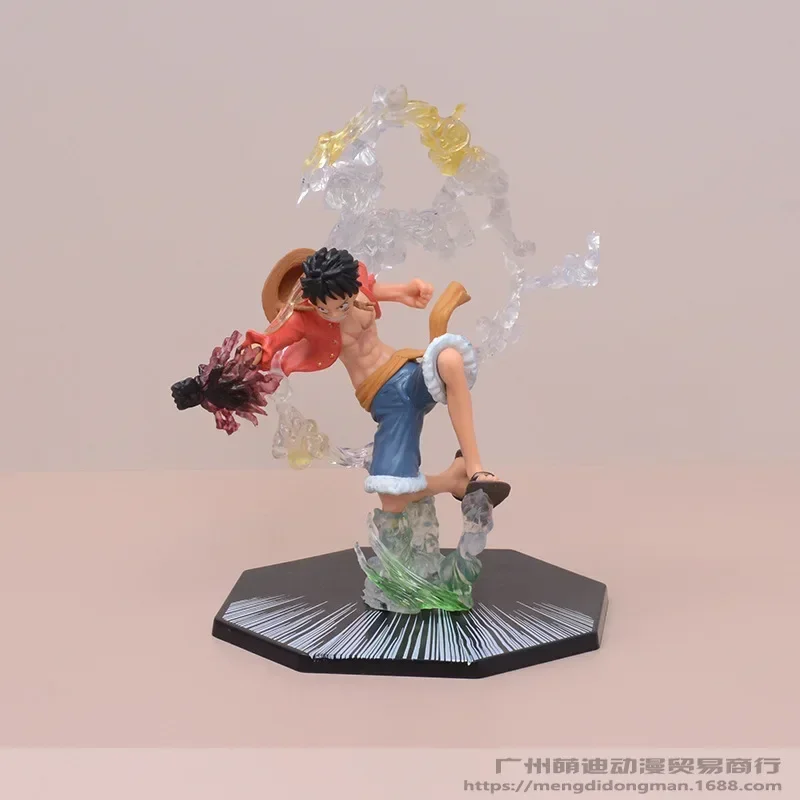 One Piece Monkey D·Luffy Action Figure Miniature Ornaments Collection Blazing Fist Roronoa Zoro Sanji Anime Model Combat Statue