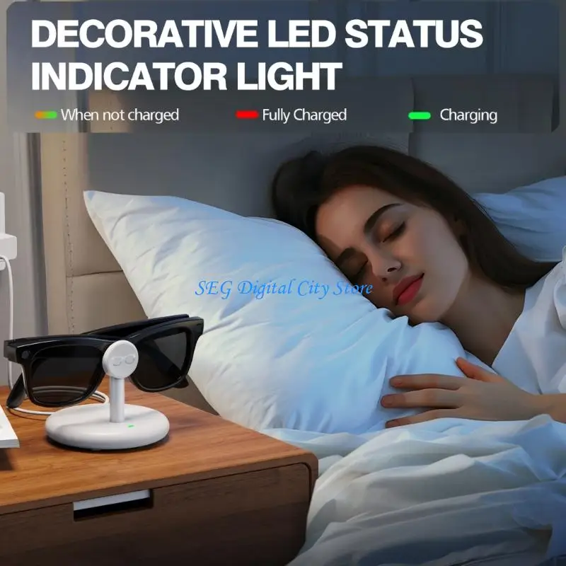 

U75B Modern Minimalist Chargers Dock for Ray Smartests Glass Quick Charging Friendly Material