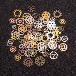 30 pz 9 colori Mix stili metallo Steam Punk Steampunk ingranaggi accessori gioielli in lega fai da te per la creazione di gioielli