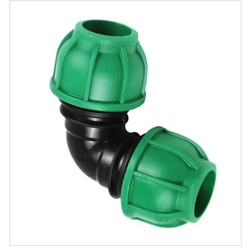 

Fast Joint Elbow Plastic PE Pipe Fittings Green Cap Fast Joint 40mm Drip Line Lock Barbed Elbow Garden Hose Connector PVC Pipe