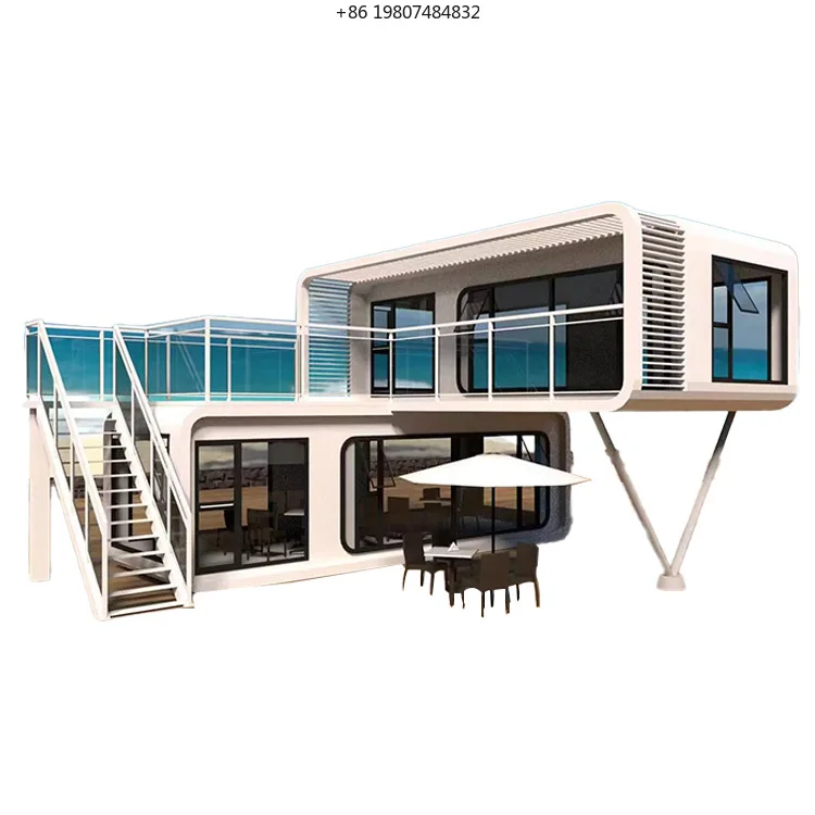 Luxury Wooden Bungalow Custom House, Modular Prefab Villa for Vacation, Factory Direct, AliExpress Hot Sale