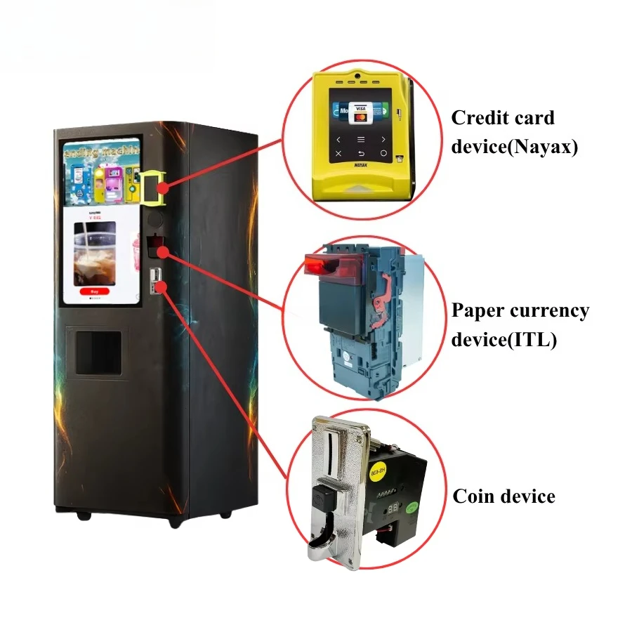 Customized Automatic Protein Shake Vending Machine Gym Fitness Powder Drink Coffee Self Serve System SDK Multi Payment Remote - view 3