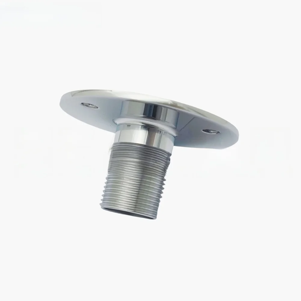 Stainless Steel Antenna Mount Base for Marine Use with 1-14 NPT Threading Designed for Antenna Stability on Vessels